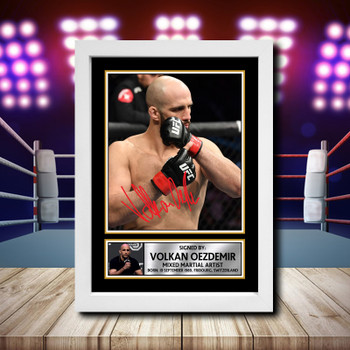 Volkan Oezdemir Signed Autographed Ufc Star Poster Print Framed Merch Gift Volkan Oezdemir Signed Autographed Ufc Star Poster Print Framed Merch Gift