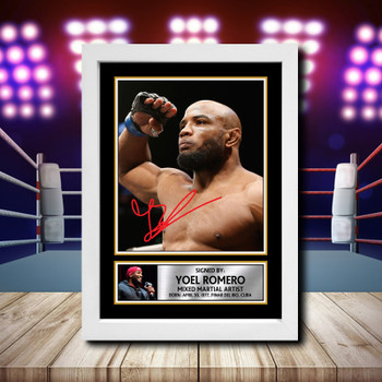 Yoel Romero Signed Autographed Ufc Star Poster Print Framed Merch Gift Yoel Romero Signed Autographed Ufc Star Poster Print Framed Merch Gift