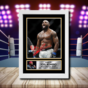 Yoel Romero 2 Signed Autographed Ufc Star Poster Print Framed Merch Gift Yoel Romero 2 Signed Autographed Ufc Star Poster Print Framed Merch Gift