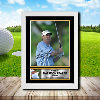 Harrison Frazar 2 Signed Autographed Golfer Star Poster Print Framed Merch Gift Harrison Frazar 2 Signed Autographed Golfer Star Poster Print Framed Merch Gift
