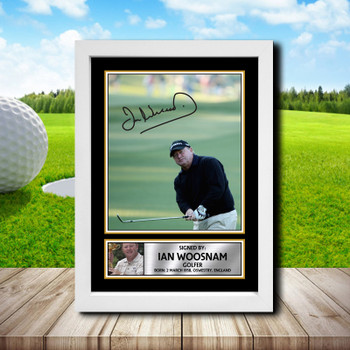 Ian Woosnam Signed Autographed Golfer Star Poster Print Framed Merch Gift Ian Woosnam Signed Autographed Golfer Star Poster Print Framed Merch Gift