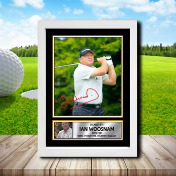 Ian Woosnam 2 Signed Autographed Golfer Star Poster Print Framed Merch Gift Ian Woosnam 2 Signed Autographed Golfer Star Poster Print Framed Merch Gift