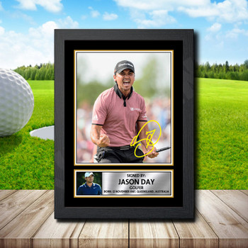 Jason Day Signed Autographed Golfer Star Poster Print Framed Merch Gift Jason Day Signed Autographed Golfer Star Poster Print Framed Merch Gift