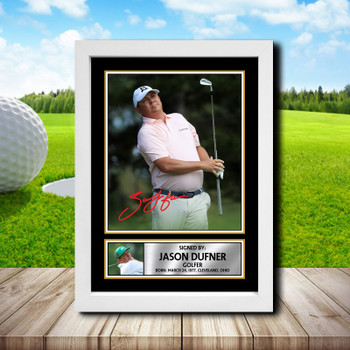 Jason Dufner Signed Autographed Golfer Star Poster Print Framed Merch Gift Jason Dufner Signed Autographed Golfer Star Poster Print Framed Merch Gift