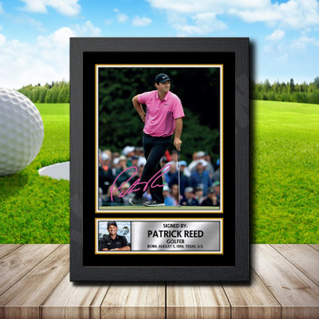 Patrick Reed 2 Signed Autographed Golfer Star Poster Print Framed Merch Gift Patrick Reed 2 Signed Autographed Golfer Star Poster Print Framed Merch Gift