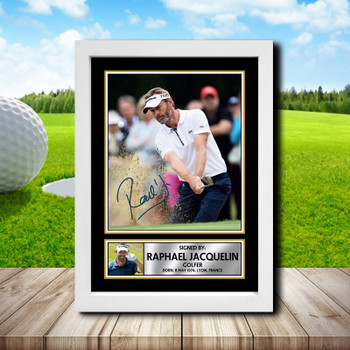 Raphael Jacquelin 2 Signed Autographed Golfer Star Poster Print Framed Merch Gift Raphael Jacquelin 2 Signed Autographed Golfer Star Poster Print Framed Merch Gift