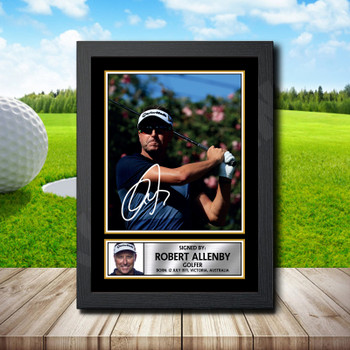 Robert Allenby Signed Autographed Golfer Star Poster Print Framed Merch Gift Robert Allenby Signed Autographed Golfer Star Poster Print Framed Merch Gift