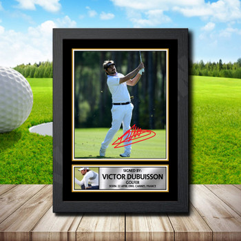 Victor Dubuisson Signed Autographed Golfer Star Poster Print Framed Merch Gift Victor Dubuisson Signed Autographed Golfer Star Poster Print Framed Merch Gift