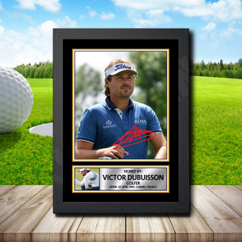 Victor Dubuisson 2 Signed Autographed Golfer Star Poster Print Framed Merch Gift Victor Dubuisson 2 Signed Autographed Golfer Star Poster Print Framed Merch Gift