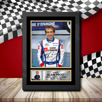Alaib Prost Formula 1 Signature Signed Autographed Formula1 Star Poster Print Framed Merch Gift