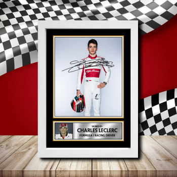 Charles Leclerc Formula 1 Signature Signed Autographed Formula1 Star Poster Print Framed Merch Gift Charles Leclerc Formula 1 Signature Signed Autographed Formula1 Star Poster Print Framed Merch Gift