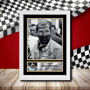 Stirling Moss Signed Autographed Formula1 Star Poster Print Framed Merch Gift Stirling Moss Signed Autographed Formula1 Star Poster Print Framed Merch Gift