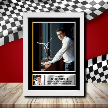 Toto Wolff 2 Signed Autographed Formula1 Star Poster Print Framed Merch Gift Toto Wolff 2 Signed Autographed Formula1 Star Poster Print Framed Merch Gift