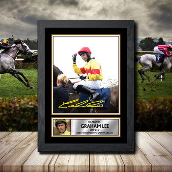 Graham Lee 2 Signed Autographed Horse-Racing Star Poster Print Framed Merch Gift