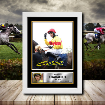 Graham Lee 2 Signed Autographed Horse-Racing Star Poster Print Framed Merch Gift