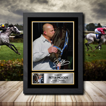 Peter Moody Signed Autographed Horse-Racing Star Poster Print Framed Merch Gift