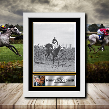 Tommy Stack  Ginger 2 Signed Autographed Horse-Racing Star Poster Print Framed Merch Gift