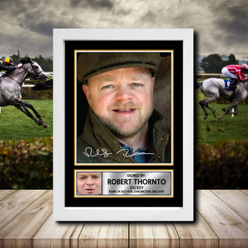 Robert Thornton 3 Signed Autographed Horse-Racing Star Poster Print Framed Merch Gift Robert Thornton 3 Signed Autographed Horse-Racing Star Poster Print Framed Merch Gift