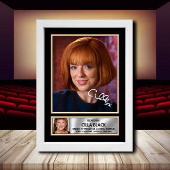 Cilla Black 2 Signed Autographed Movie Star Poster Print Framed Merch Gift