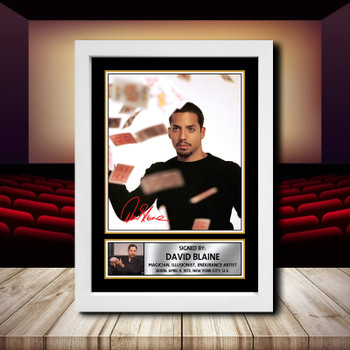 David Blaine Signed Autographed Movie Star Poster Print Framed Merch Gift David Blaine Signed Autographed Movie Star Poster Print Framed Merch Gift