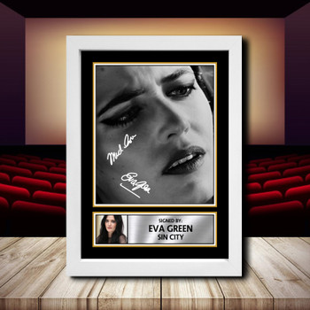 Eva Green Sin City Signed Autographed Movie Star Poster Print Framed Merch Gift