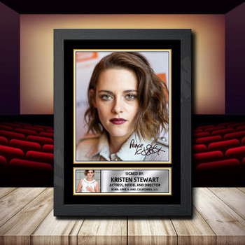 Kristen Stewart Signed Autographed Movie Star Poster Print Framed Merch Gift