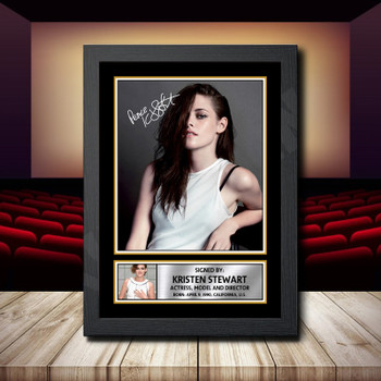 Kristen Stewart 2 Signed Autographed Movie Star Poster Print Framed Merch Gift