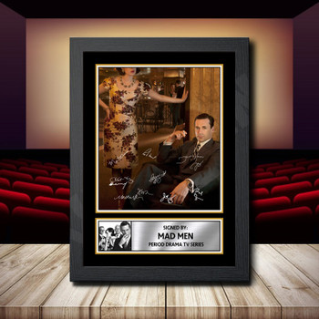 Mad Men Signed Autographed Movie Star Poster Print Framed Merch Gift