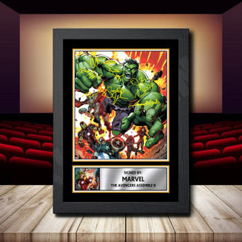 Marvel The Avengers Assemble 8 2 Signed Autographed Movie Star Poster Print Framed Merch Gift