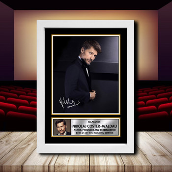 Nikolaj Coster-Waldau Signed Autographed Movie Star Poster Print Framed Merch Gift