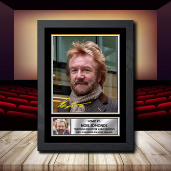 Noel Edmonds 2 Signed Autographed Movie Star Poster Print Framed Merch Gift