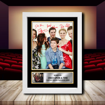 Once Upon A Time Signed Autographed Movie Star Poster Print Framed Merch Gift