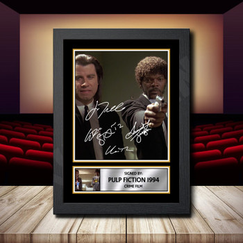 Pulp Fiction 1994 Signed Autographed Movie Star Poster Print Framed Merch Gift