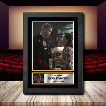 Ryan Reynolds Deadpool 2016 2 Signed Autographed Movie Star Poster Print Framed Merch Gift