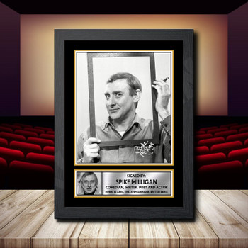 Spike Milligan Signed Autographed Movie Star Poster Print Framed Merch Gift