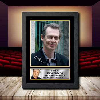 Steve Buscemi Signed Autographed Movie Star Poster Print Framed Merch Gift