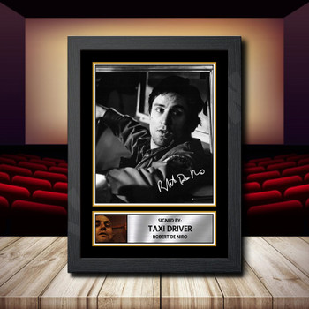 Taxi Driver Robert De Niro 2 Signed Autographed Movie Star Poster Print Framed Merch Gift