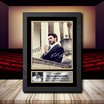 Richard Madden 2 Signed Autographed Movie Star Poster Print Framed Merch Gift