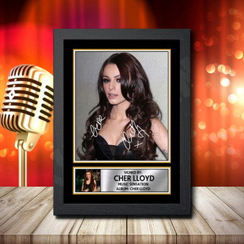 Cher Lloyd 2 Signed Autographed Music Star Poster Print Framed Merch Gift