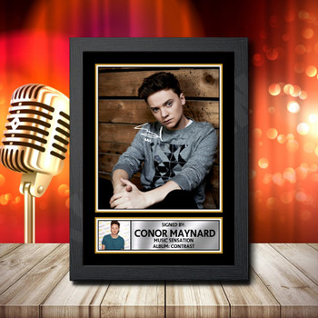 Conor Maynard 3 Signed Autographed Music Star Print