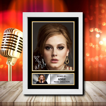 Adele - Signed Autographed Music Star Print