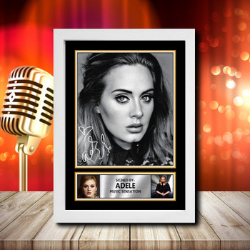 Adele 5 - Signed Autographed Music Star Print