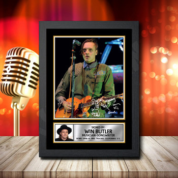 Arcade Fire Win Butler 2 - Signed Autographed Music Star Print