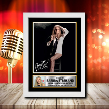 Barbra Streisand 2 - Signed Autographed Music Star Print