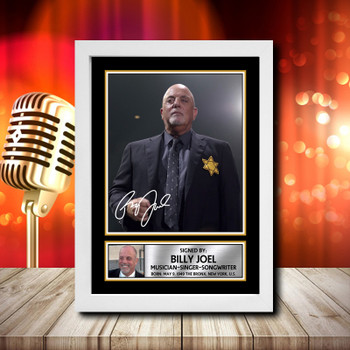 Billy Joel 2 - Signed Autographed Music Star Print