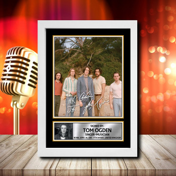 Blossoms Tom Ogden 2 Signed Autographed Music Star Print