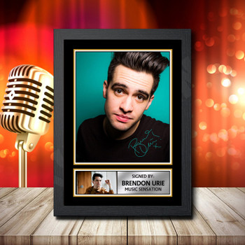 Brendon Urie - Signed Autographed Music Star Print Brendon Urie - Signed Autographed Music Star Print