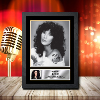 Cher 1 - Signed Autographed Music Star Print