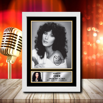 Cher 1 - Signed Autographed Music Star Print
