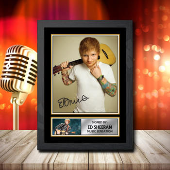Ed Sheeran - Signed Autographed Music Star Print